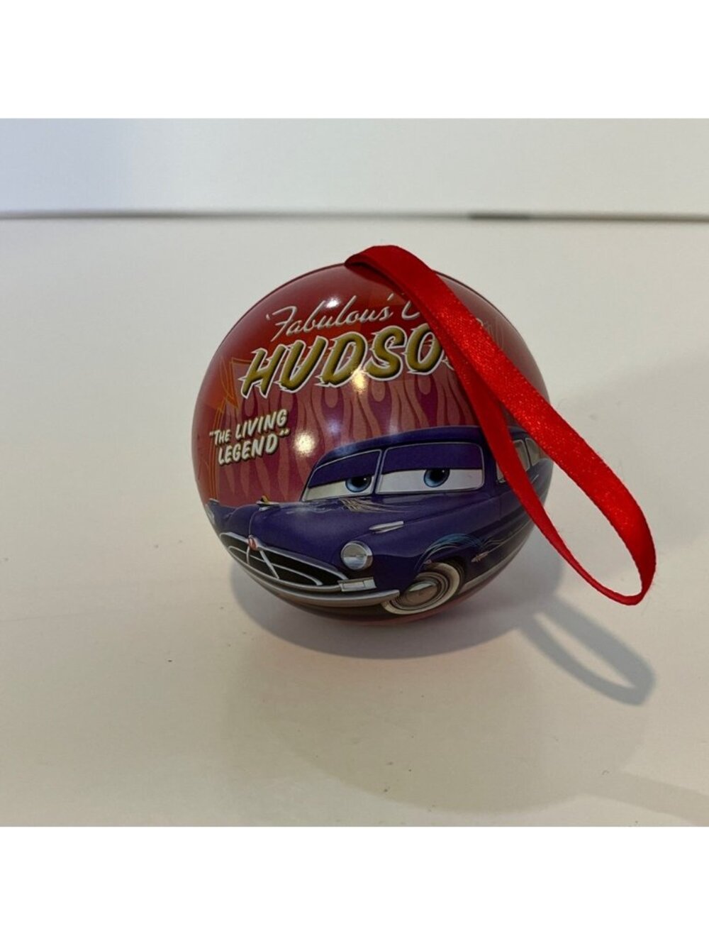 Disney Cars Christmas Tree Ornament Lightening McQueen & Doc Hudson Holder Pixar